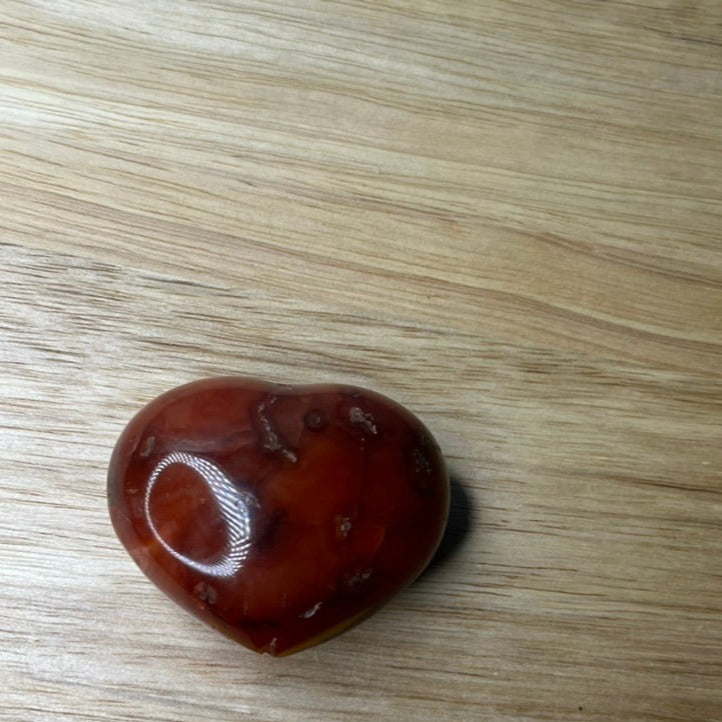 Carnelian Polished Heart - B