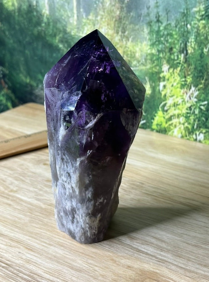 Amethyst Dragontooth Wand - E