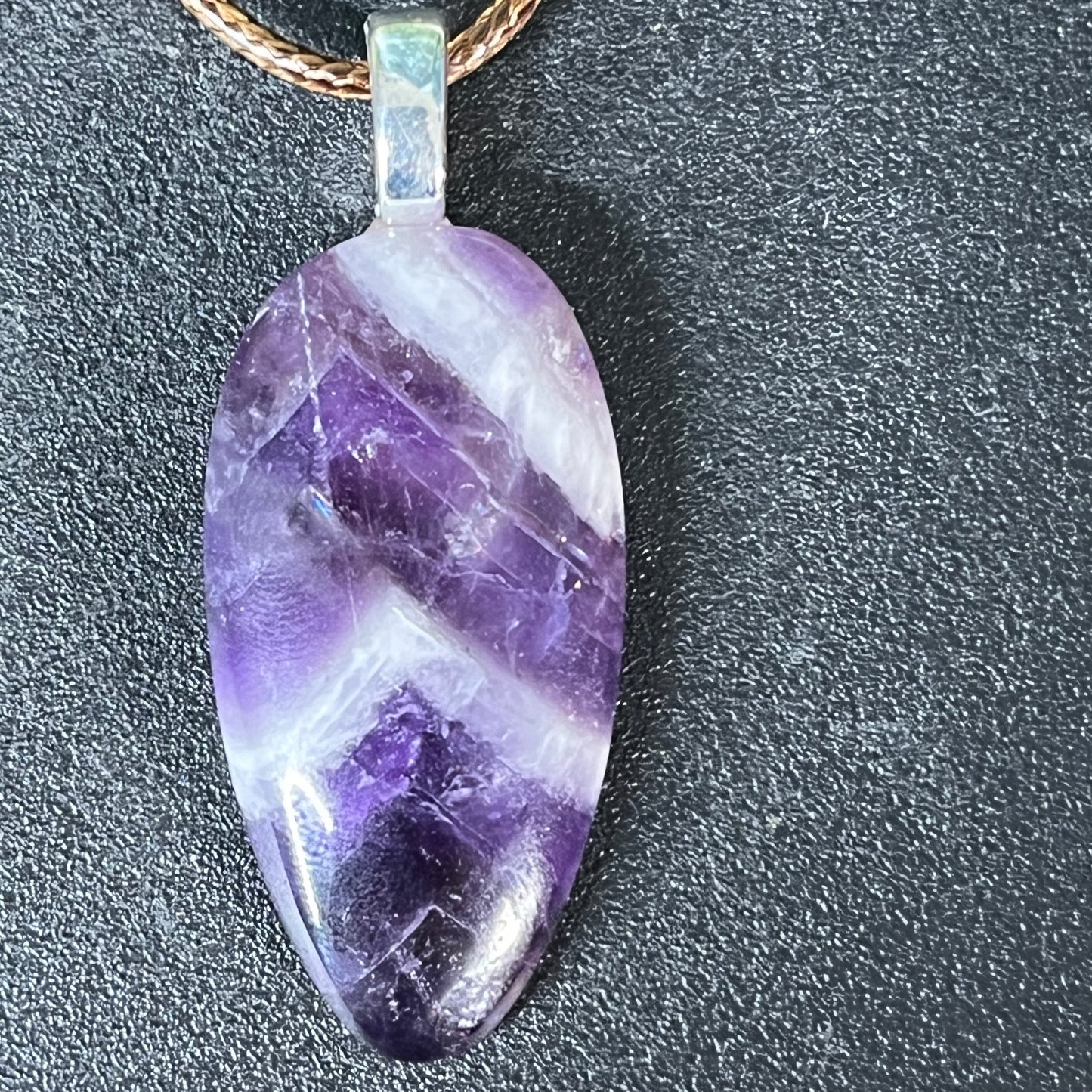 Chevron Amethyst pendant - A