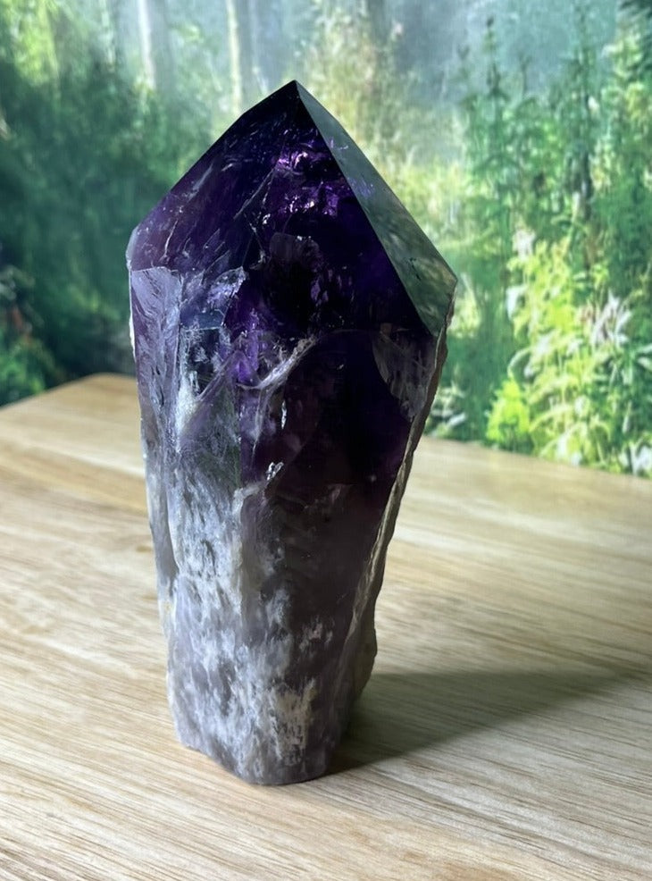 Amethyst Dragontooth Wand - E