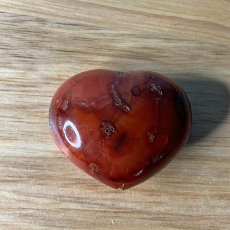 Carnelian Polished Heart - B