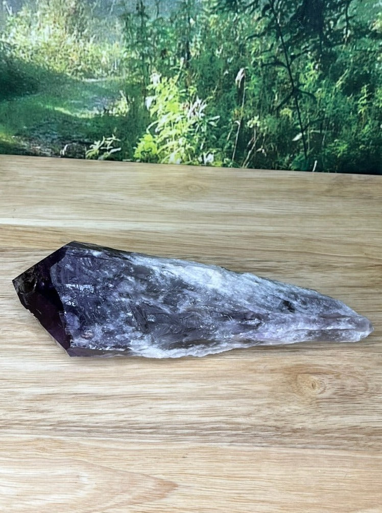 Amethyst Dragontooth Wand - F