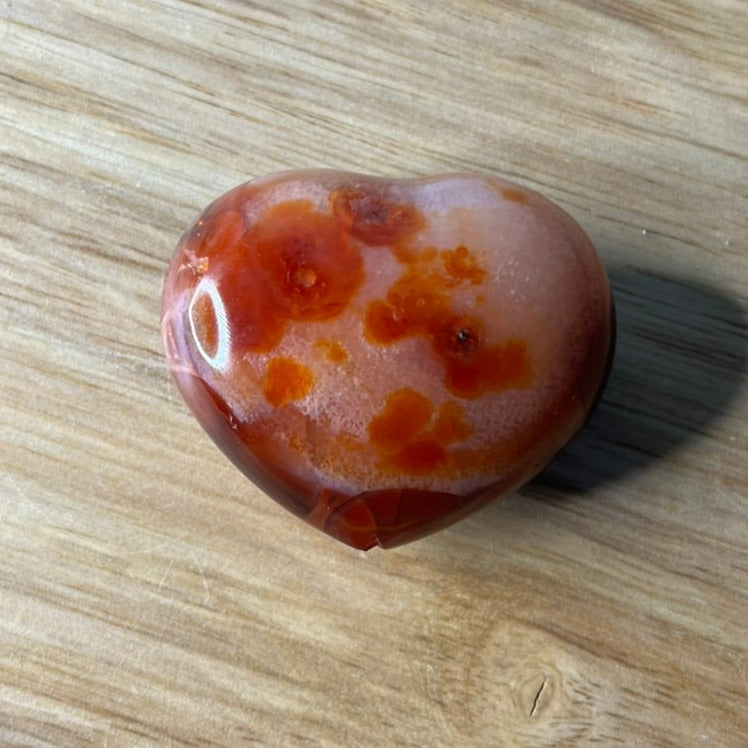 Carnelian Polished Heart - B