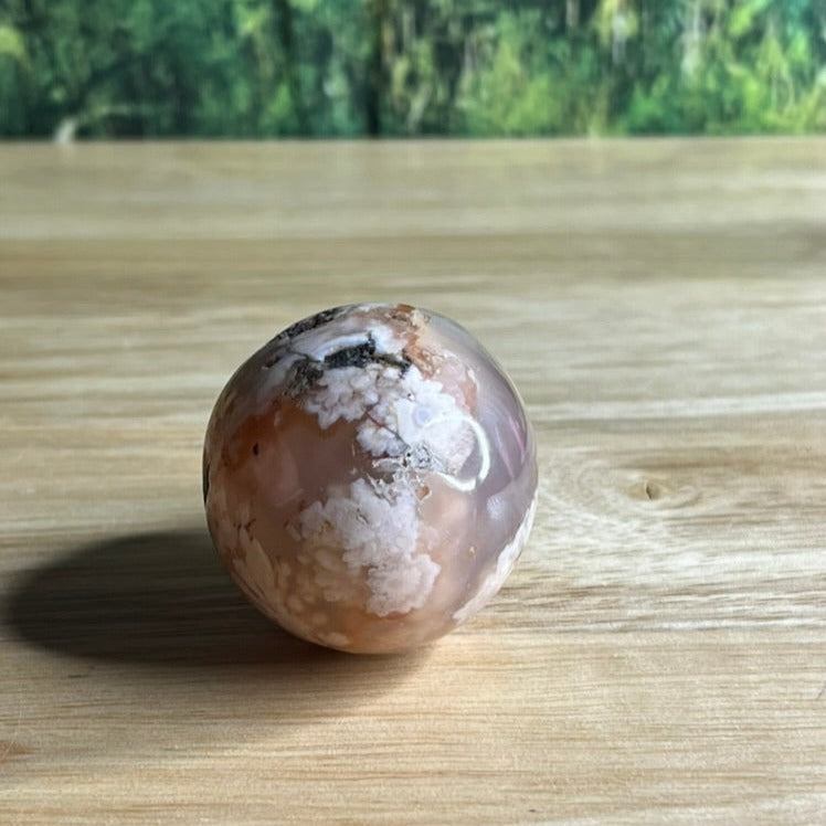 Flower Agate Egg - H