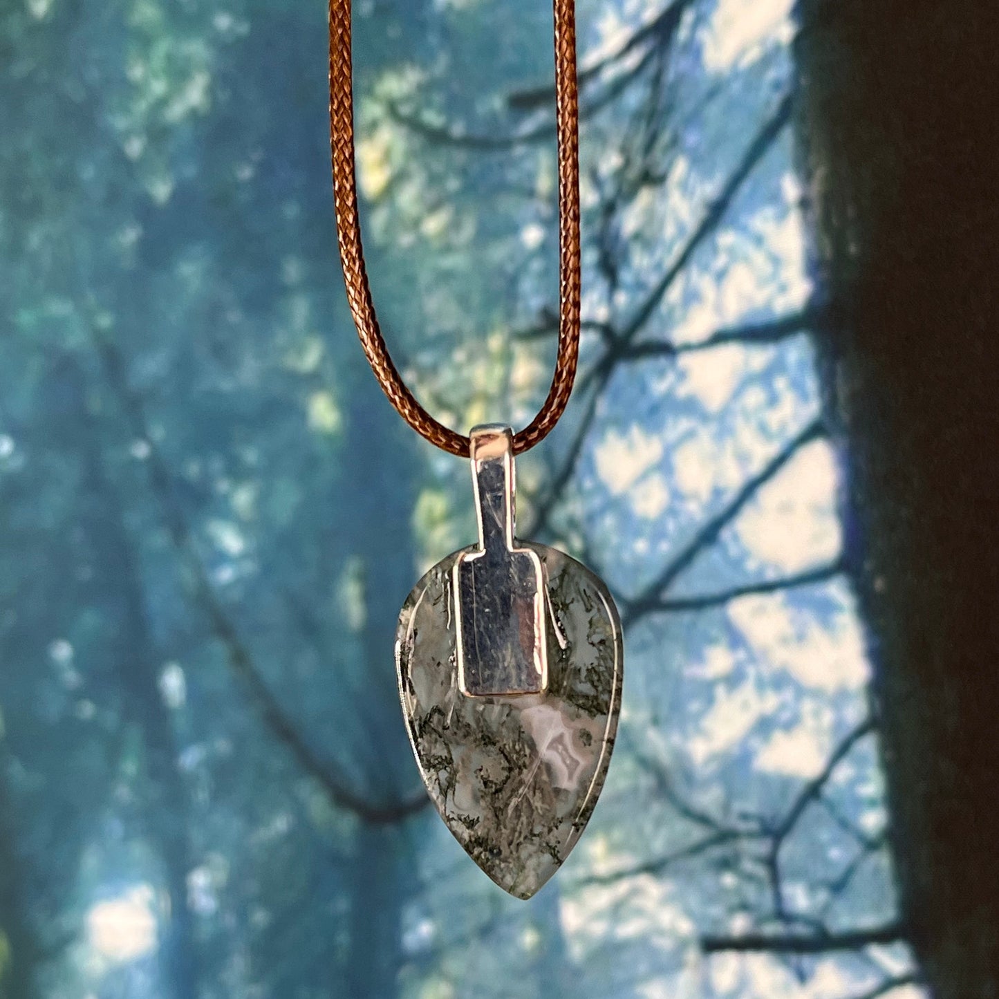 Moss Agate pendant - B