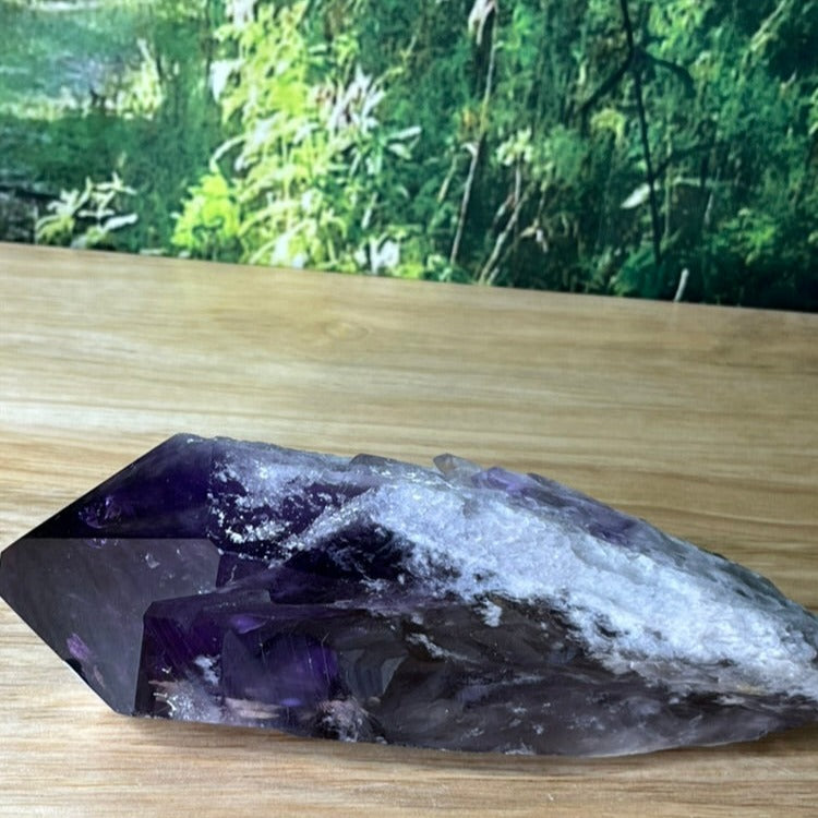 Amethyst Dragontooth Wand - A