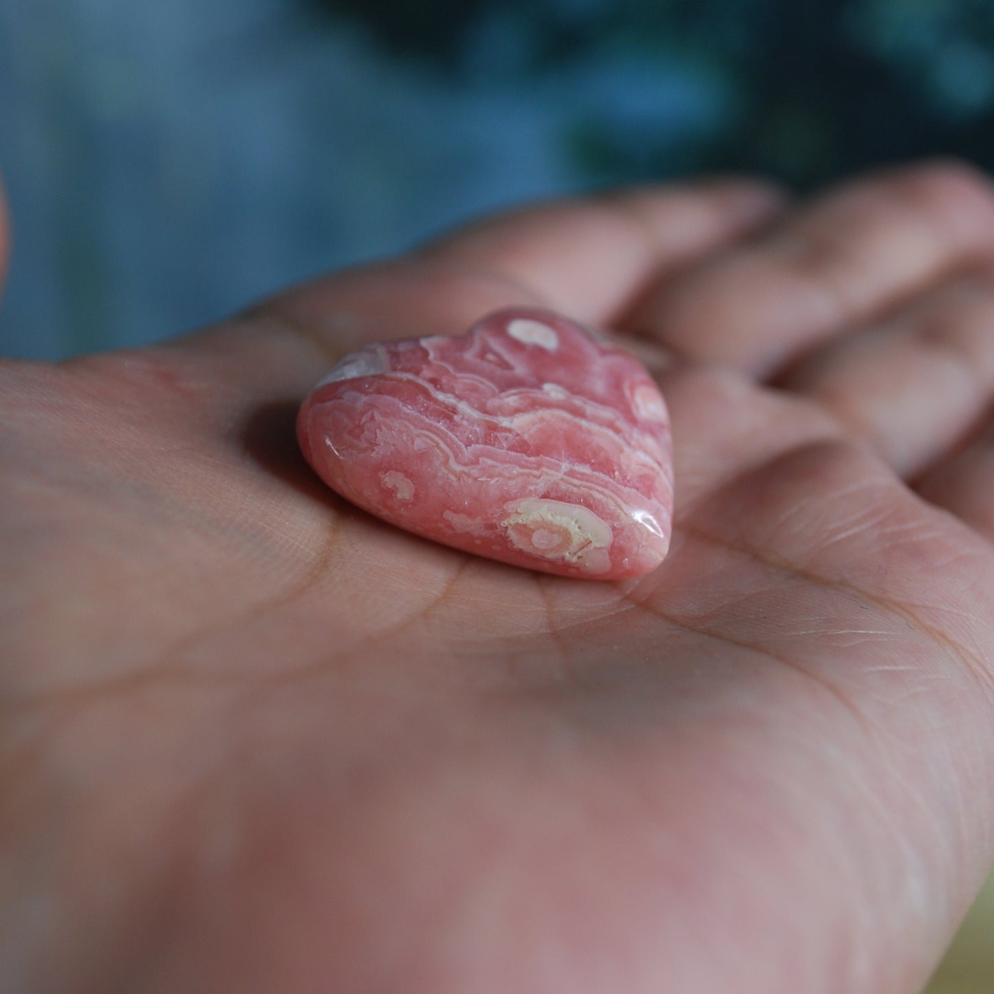 Rhodochrosite Heart - C