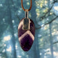 Chevron Amethyst pendant - A