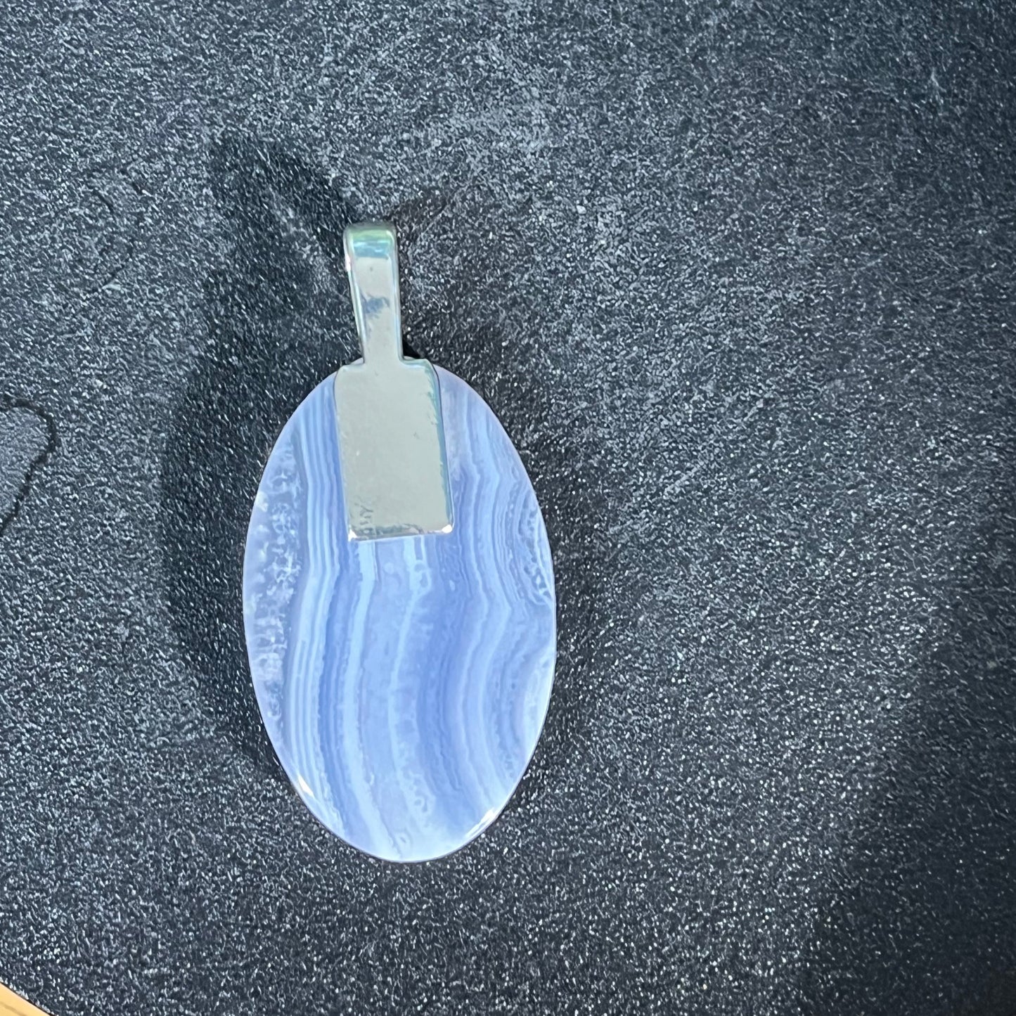 Blue Lace Agate pendant - A