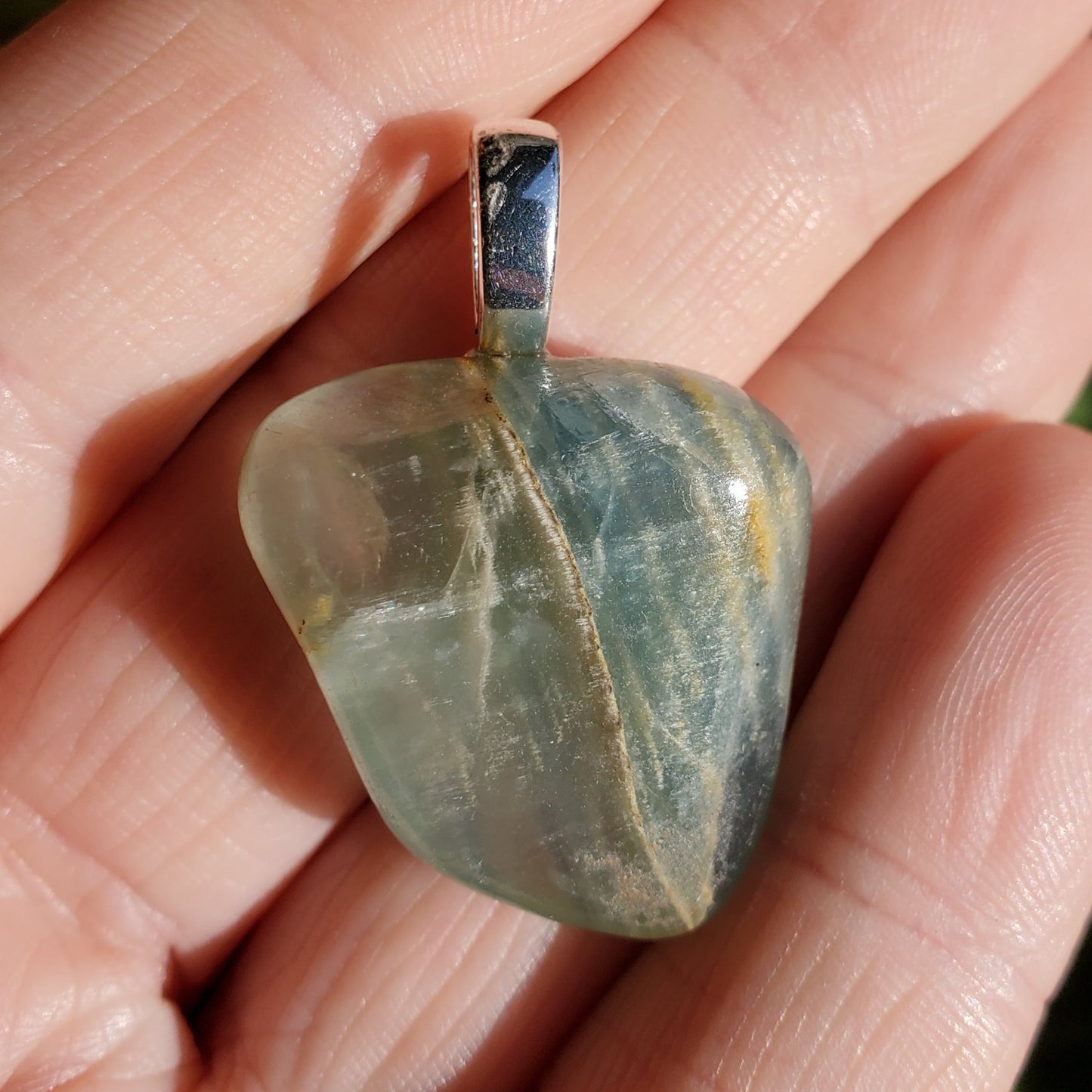 Argentinian Blue Calcite pendant