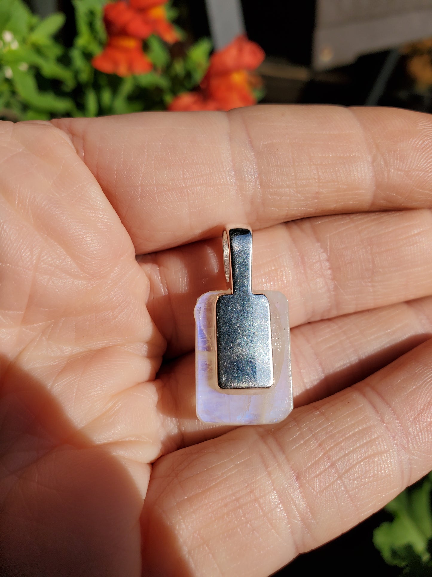 Rainbow Moonstone pendant