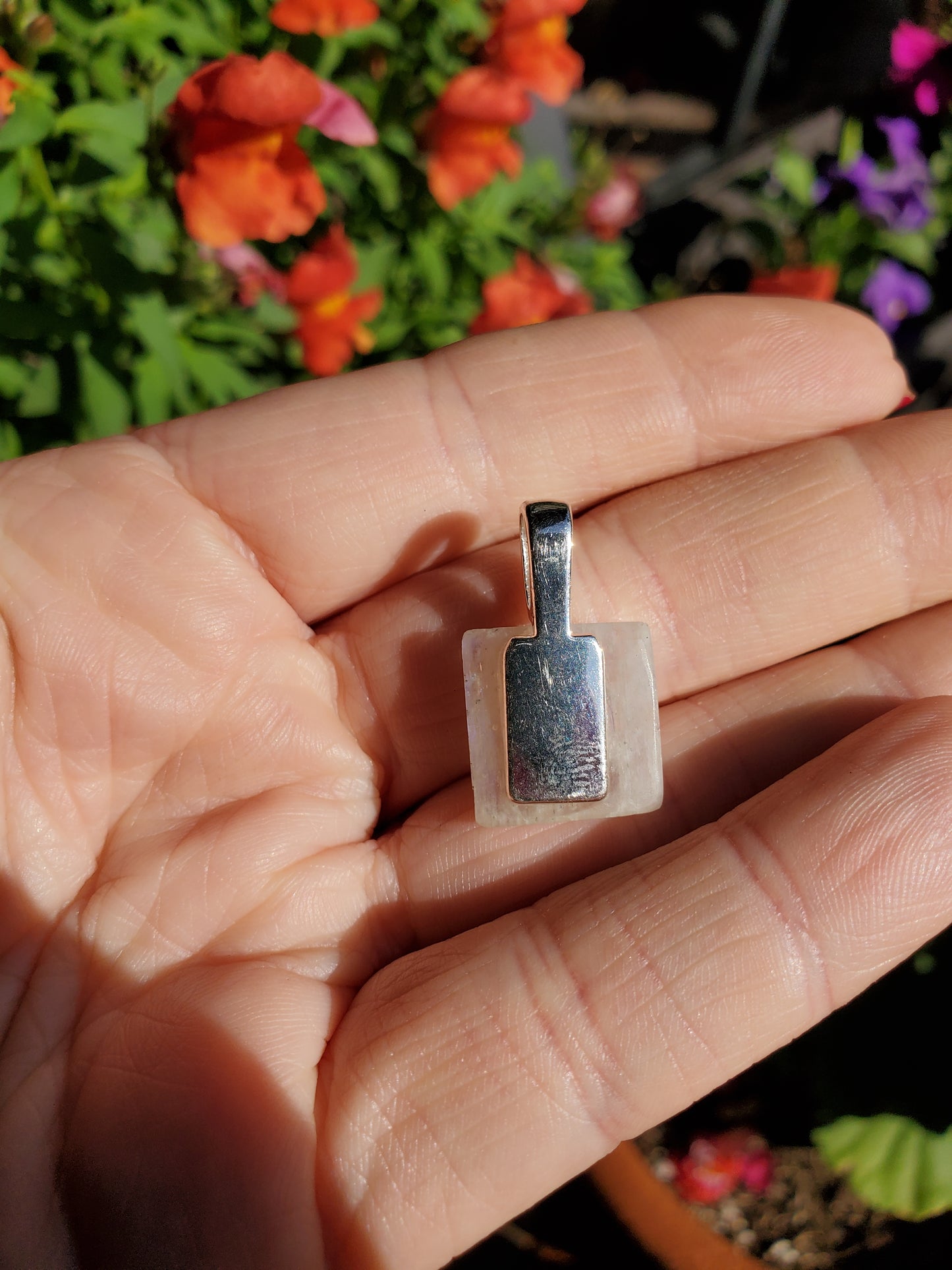 Rainbow Moonstone pendant