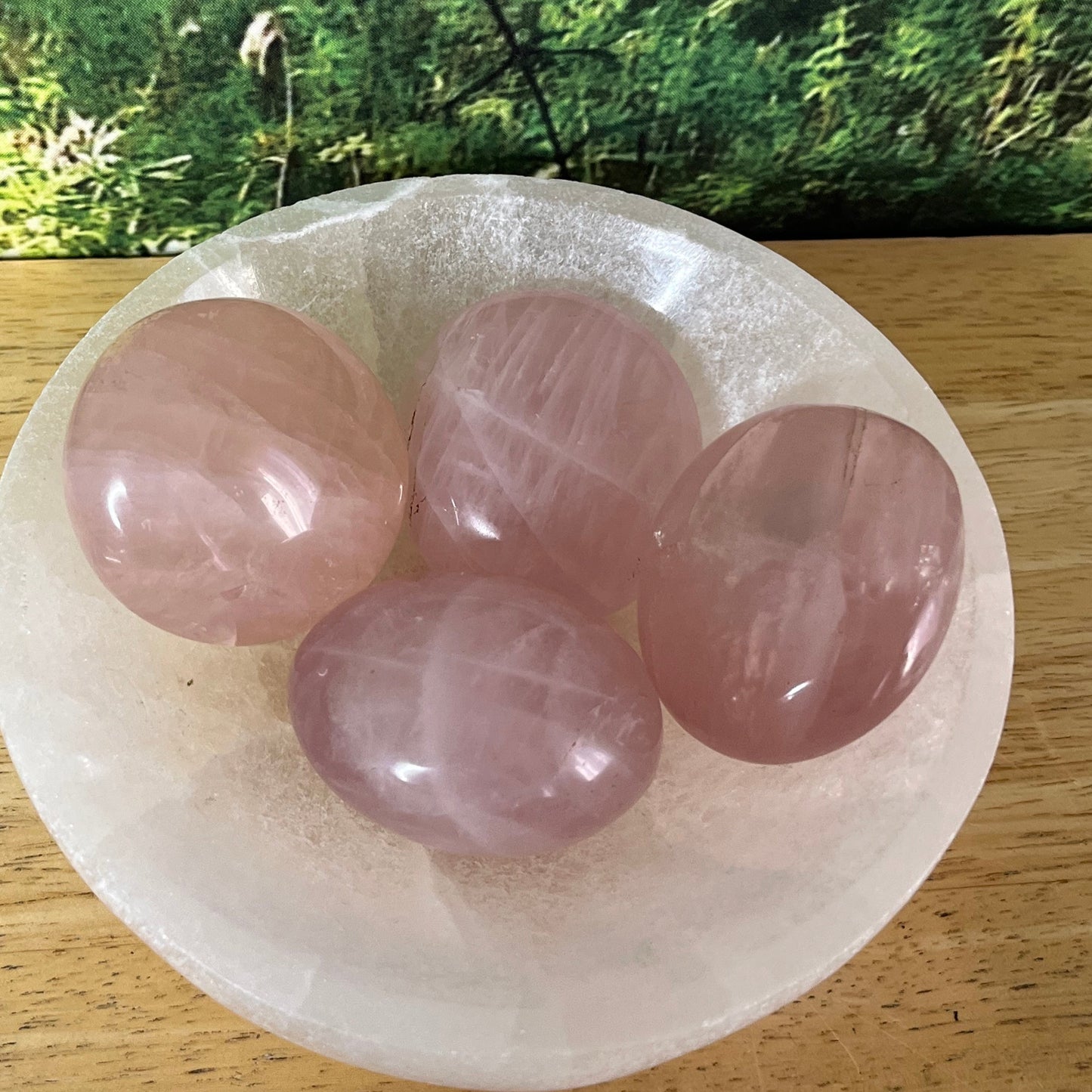 Madagascar Rose Quartz Palm Stones