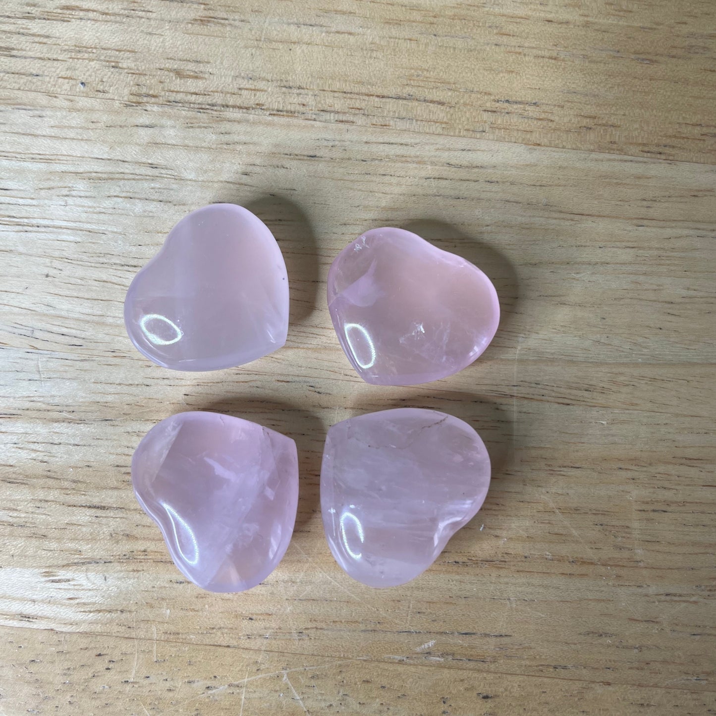 Madagascar Rose Quartz - Hearts - A