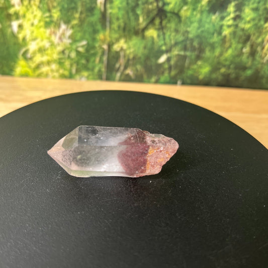 Hematite Phantom Quartz Point - F