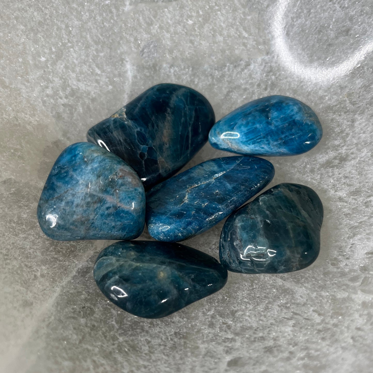 Blue Apatite - Tumbled