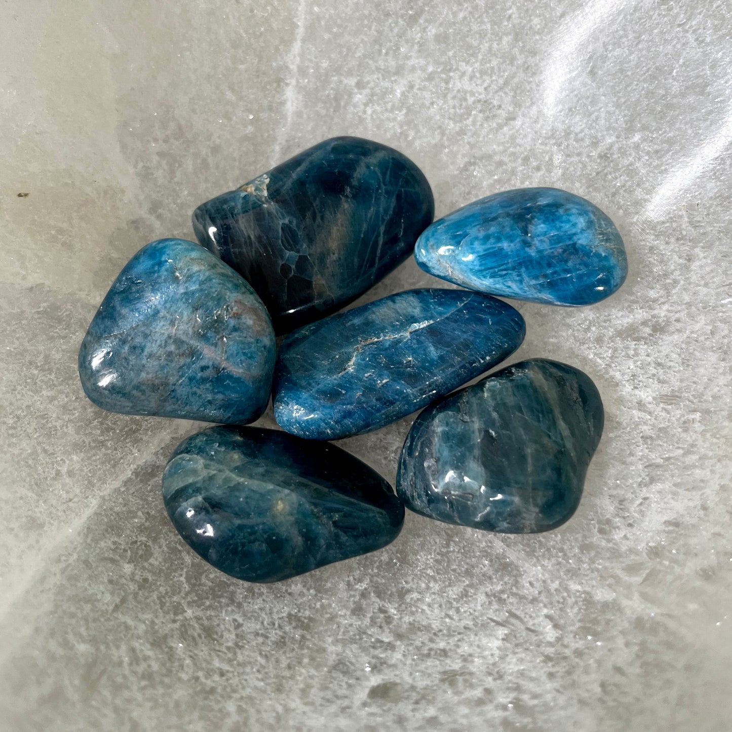 Blue Apatite - Tumbled