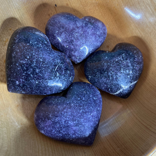 Lepidolite Hearts - Medium