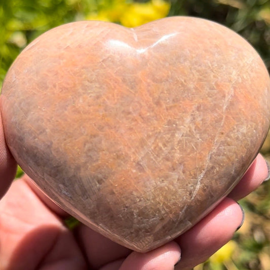 Peach Moonstone Hearts