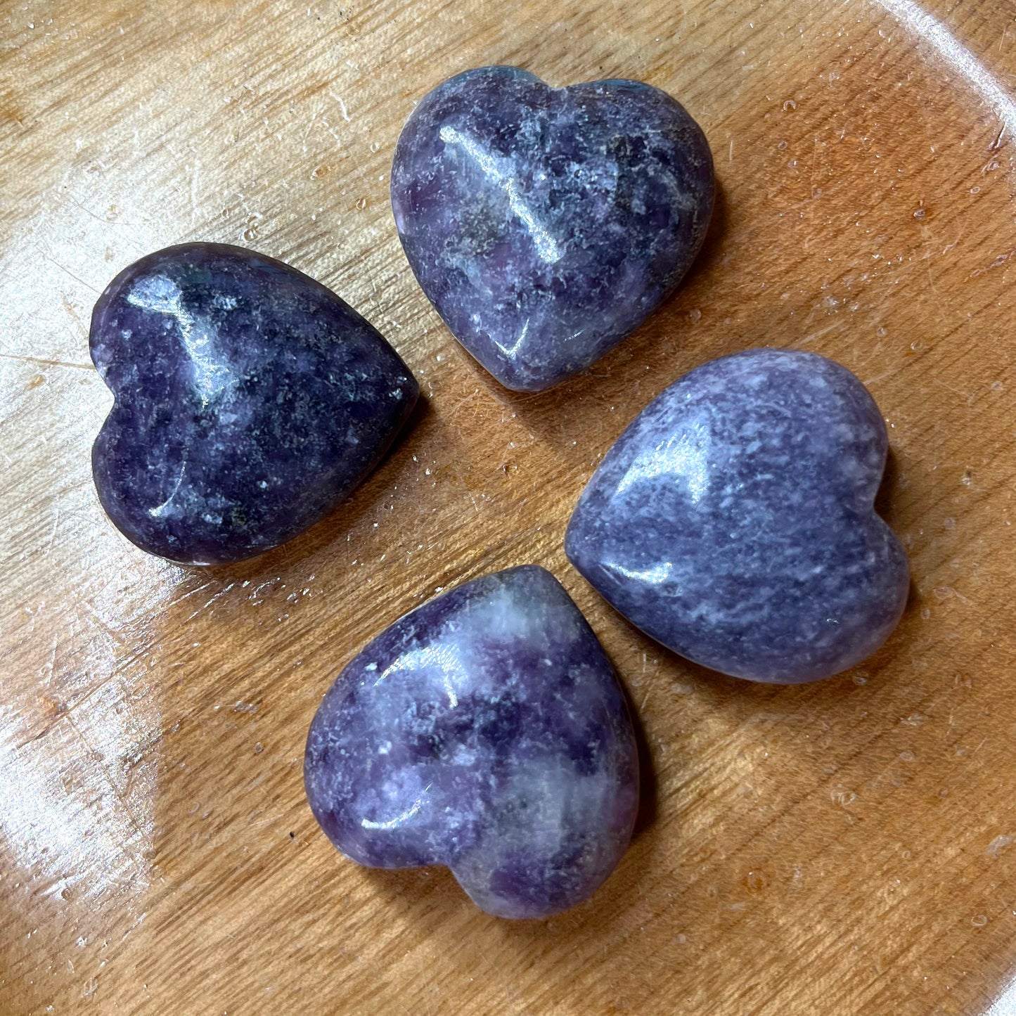 Lepidolite Hearts - Small